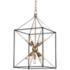 Hudson Valley Glendale 30" High Aged Brass Pendant Light