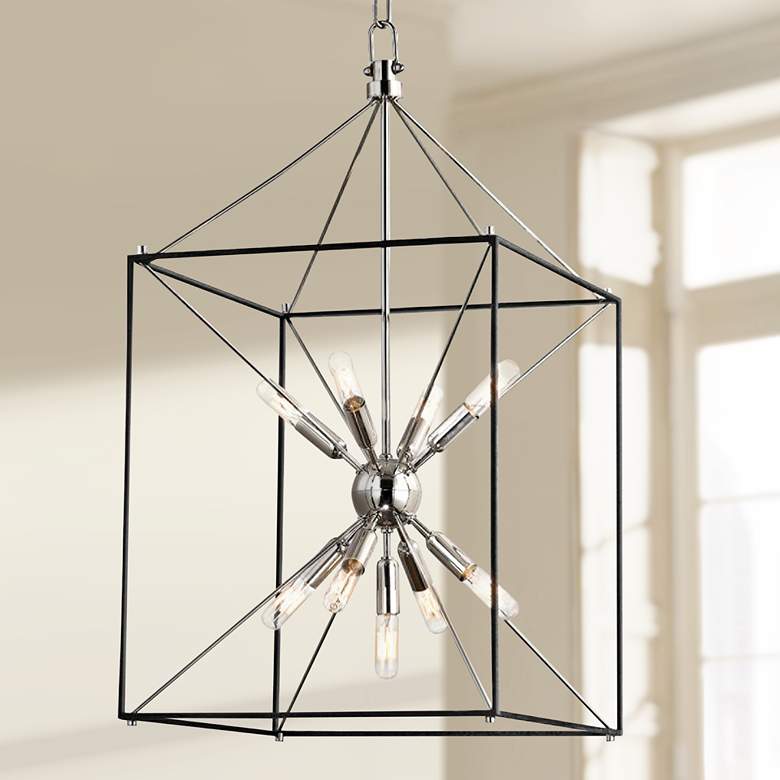 Image 1 Hudson Valley Glendale 30" Polished Nickel Pendant Light