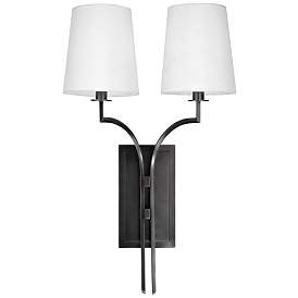 Image1 of Hudson Valley Glenford 22" High 2-Light Modern Old Bronze Wall Sconce
