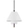 Hudson Valley Glenmoore 20" Wide Aged Brass 1 Light Pendant