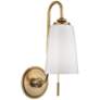 Hudson Valley Glover 16" High Aged Brass Wall Sconce
