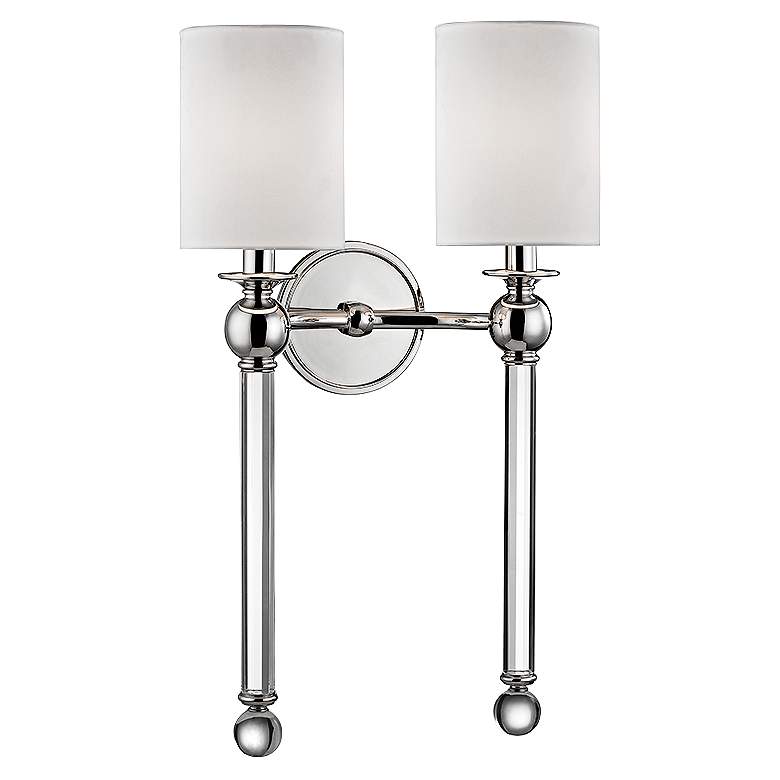 Image 1 Hudson Valley Gordon 22 inchH Polished Nickel Dual Wall Sconce