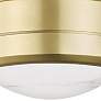3_Hudson Valley Greenport 7" Wide Aged Brass LED Ceiling Light more views