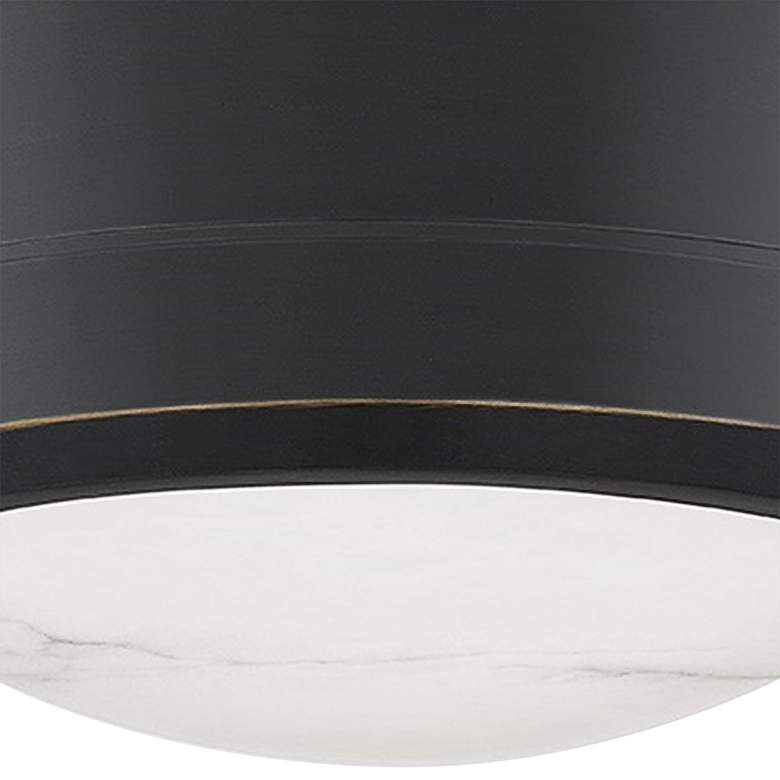 Image 3 Hudson Valley Greenport 7" Wide Old Bronze LED Ceiling Light more views