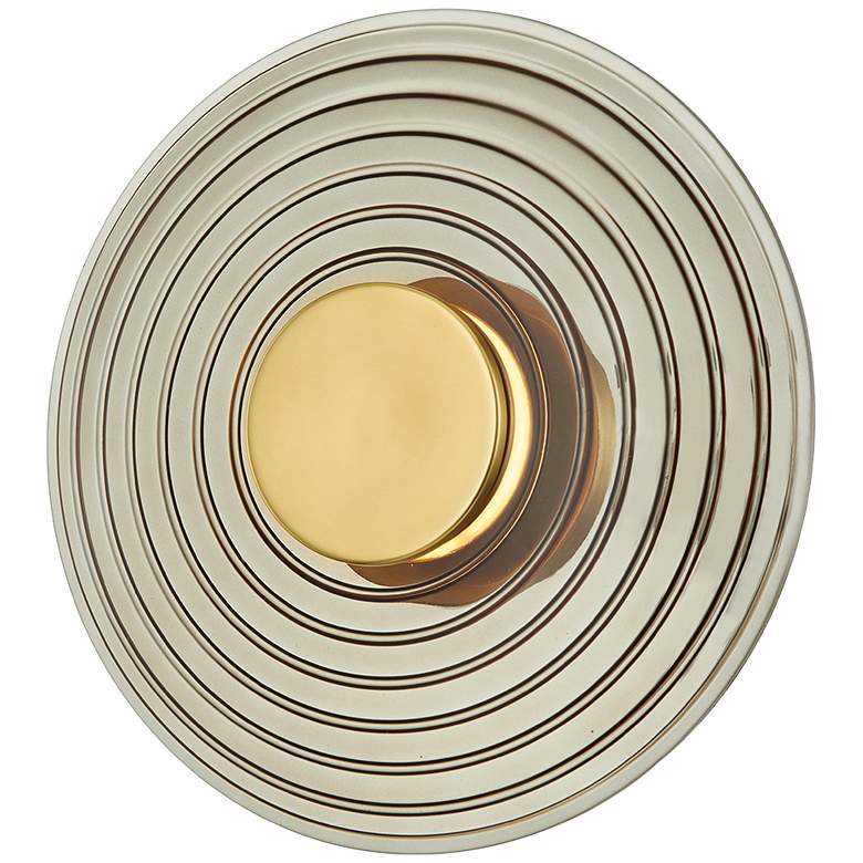 Image 1 Hudson Valley Griston 12" Wide Aged Brass 1 Light LED Wall Sconce