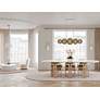 4_Hudson Valley Griston 53" Wide Aged Brass 10-Light LED Island Light more views