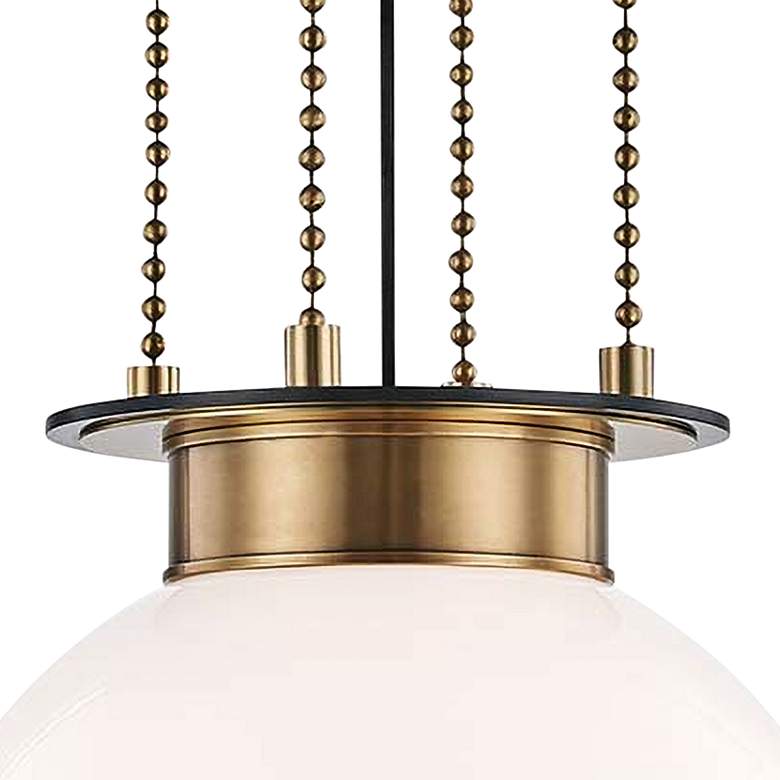 Image 3 Hudson Valley Gunther 14" Wide Aged Old Bronze Pendant Light more views
