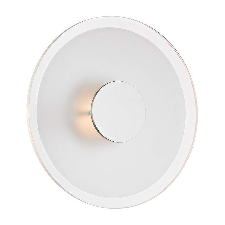 Image 1 Hudson Valley Guthrie 13" High Polished Nickel Modern LED Wall Sconce
