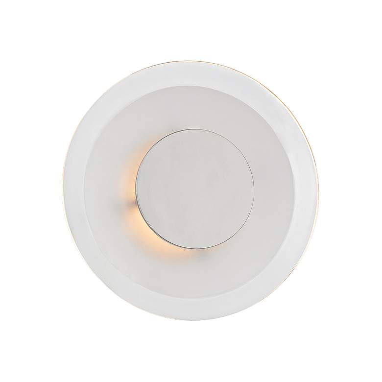 Image 1 Hudson Valley Guthrie 9"H Polished Nickel LED Wall Sconce