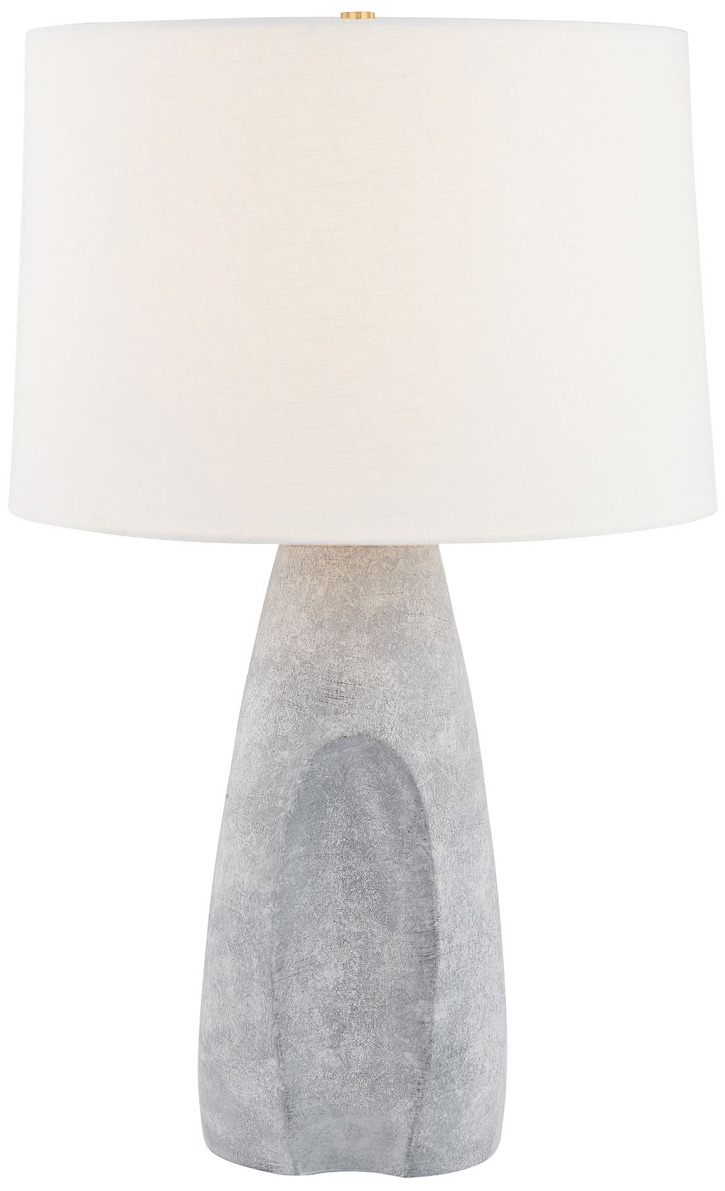 Image 2 Hudson Valley Hackensack Table Lamp 18 Inch In Aged Brass/Ceramic Stonewash more views