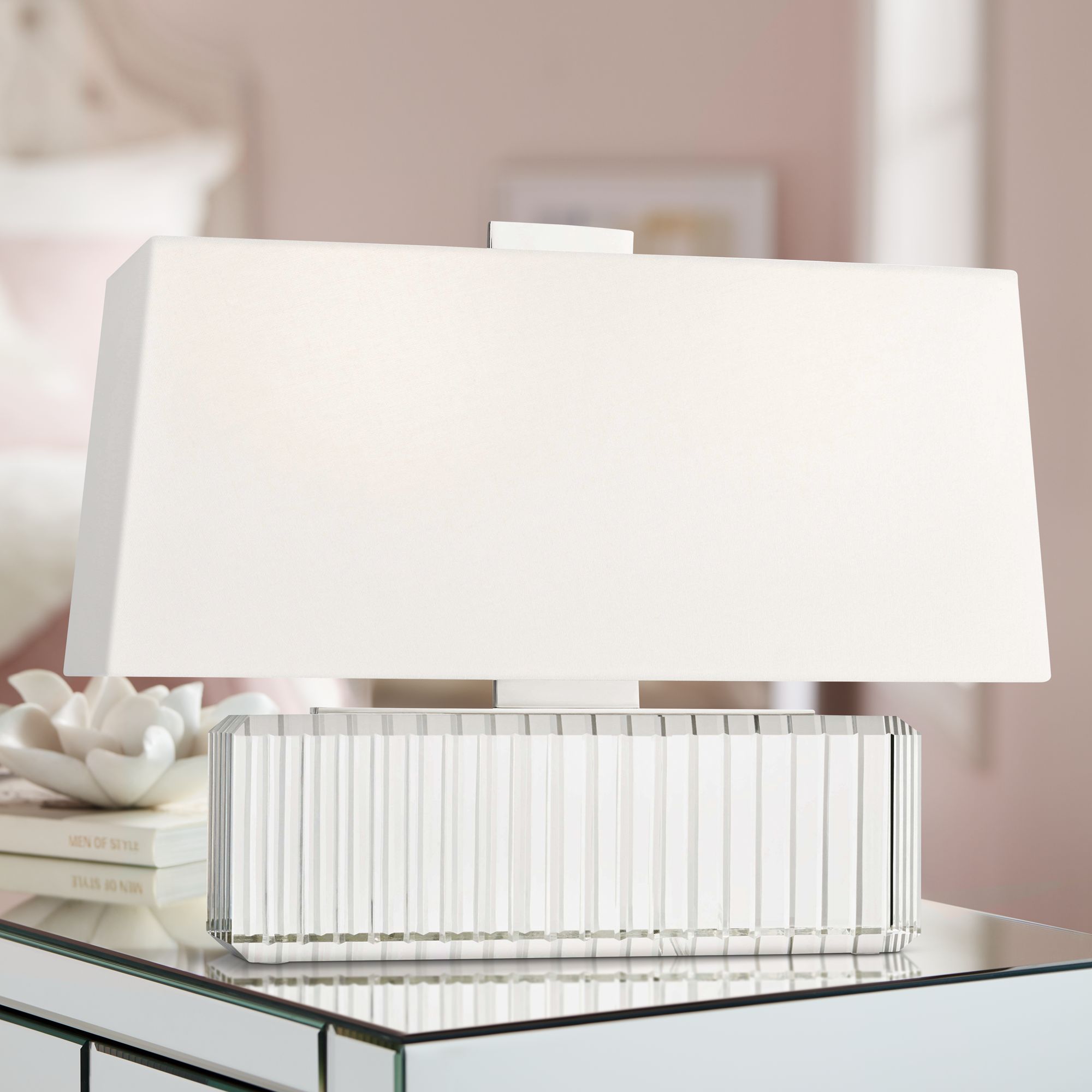 low profile bedside lamp