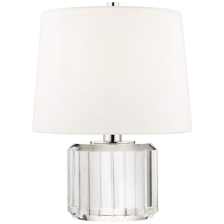 Image 1 Hudson Valley Hague 14 inch High Clear Crystal Accent Table Lamp