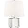 Hudson Valley Hague 14" High Clear Crystal Accent Table Lamp