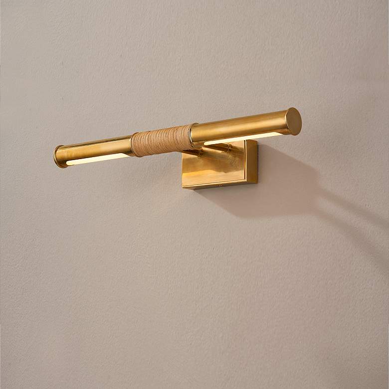 Image 3 Hudson Valley Hallstead 18" Wide Aged Brass LED Picture Light more views