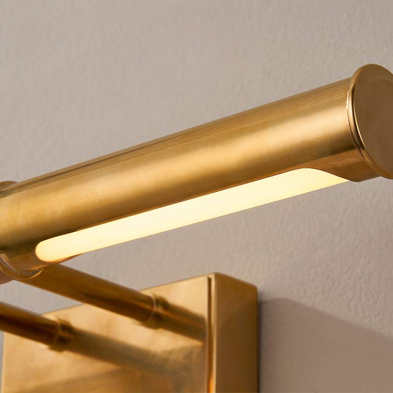 Image 4 Hudson Valley Hallstead 18" Wide Aged Brass LED Picture Light more views