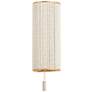1_Hudson Valley Hampden 5.75" 1 Lt. Vintage Gold Leaf Wall Sconce
