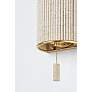 2_Hudson Valley Hampden 5.75" 1 Lt. Vintage Gold Leaf Wall Sconce more views