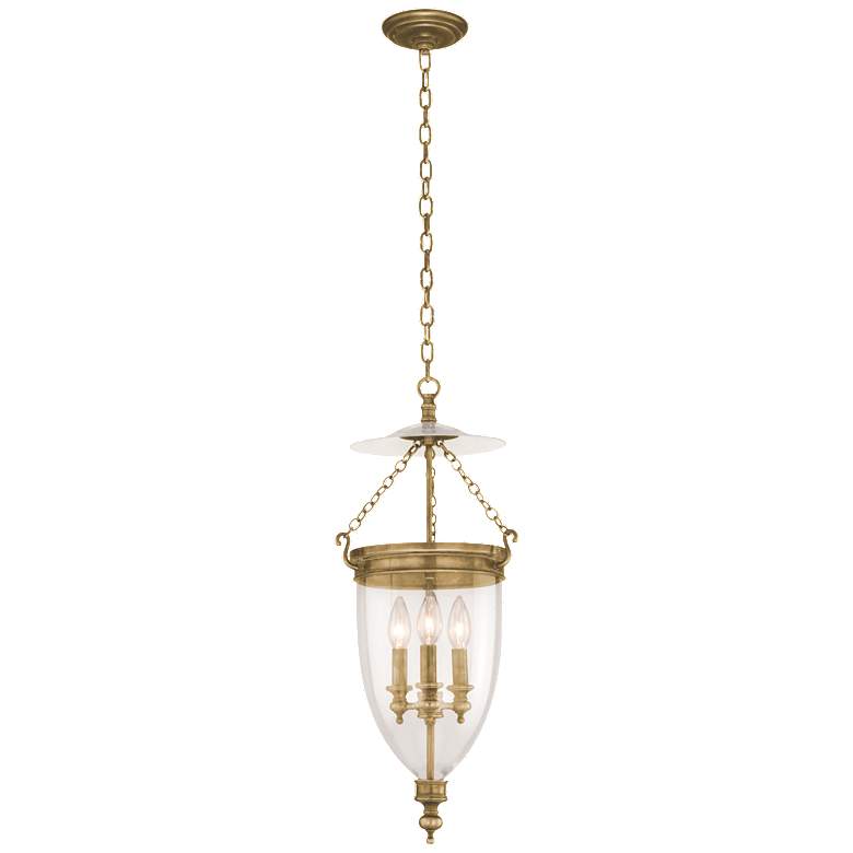 Image 1 Hudson Valley Hanover 12" Wide Aged Brass 3 Light Pendant