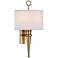 Hudson Valley Harmony 18 3/4" High Aged Brass Wall Sconce