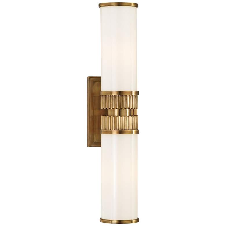 Image 1 Hudson Valley Harper 5.25" Wide Aged Brass 2 Light Bath Bracket