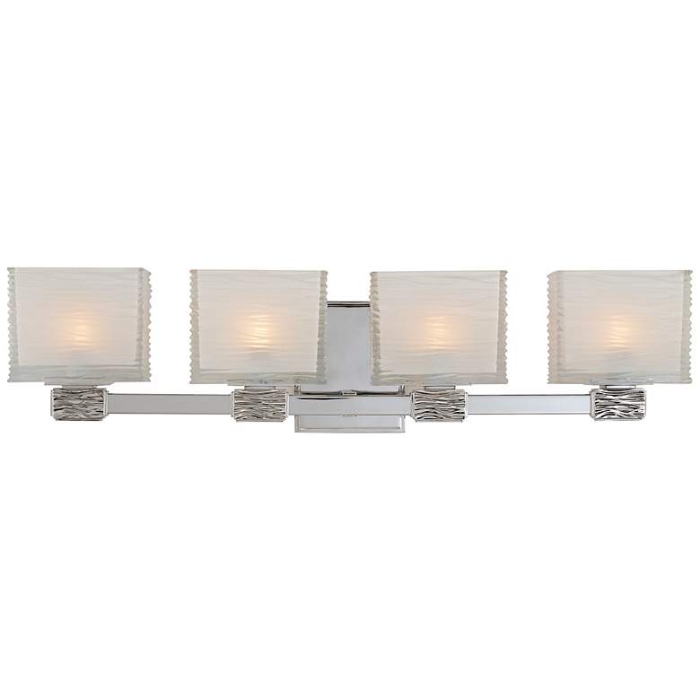 Image 2 Hudson Valley Hartsdale 26 inchW Polished Nickel Bath Light