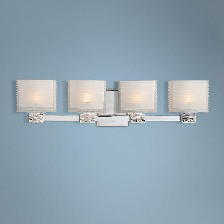 Image 1 Hudson Valley Hartsdale 26"W Polished Nickel Bath Light