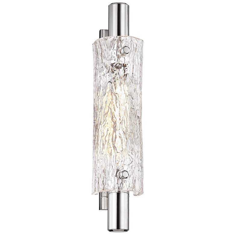 Image 1 Hudson Valley Harwich 18" High 1-Light Polished Nickel Wall Sconce