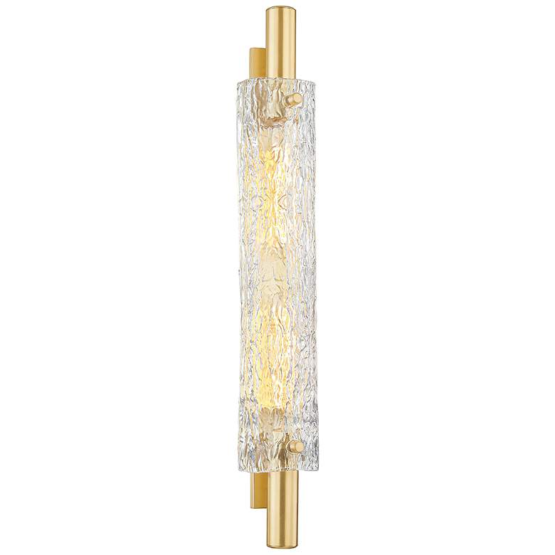 Image 1 Hudson Valley Harwich 28 3/4" High Aged Brass Wall Sconce