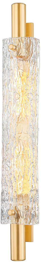 Image 3 Hudson Valley Harwich 28 3/4" High Aged Brass Wall Sconce more views