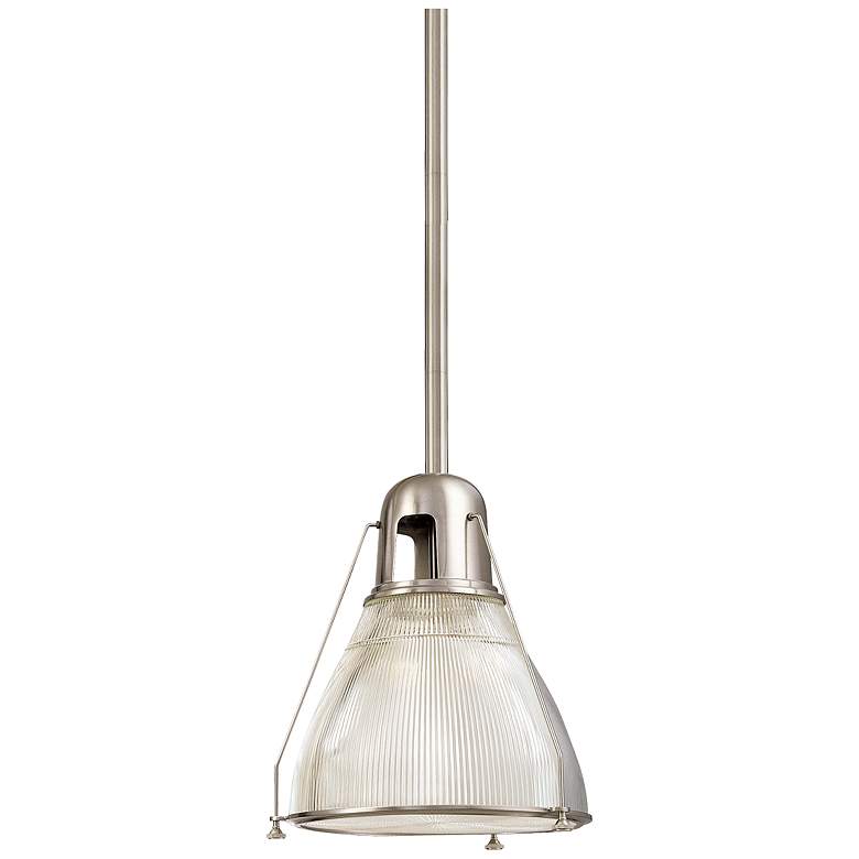 Image 2 Hudson Valley Haverhill 12 inch Wide Satin Nickel Pendant