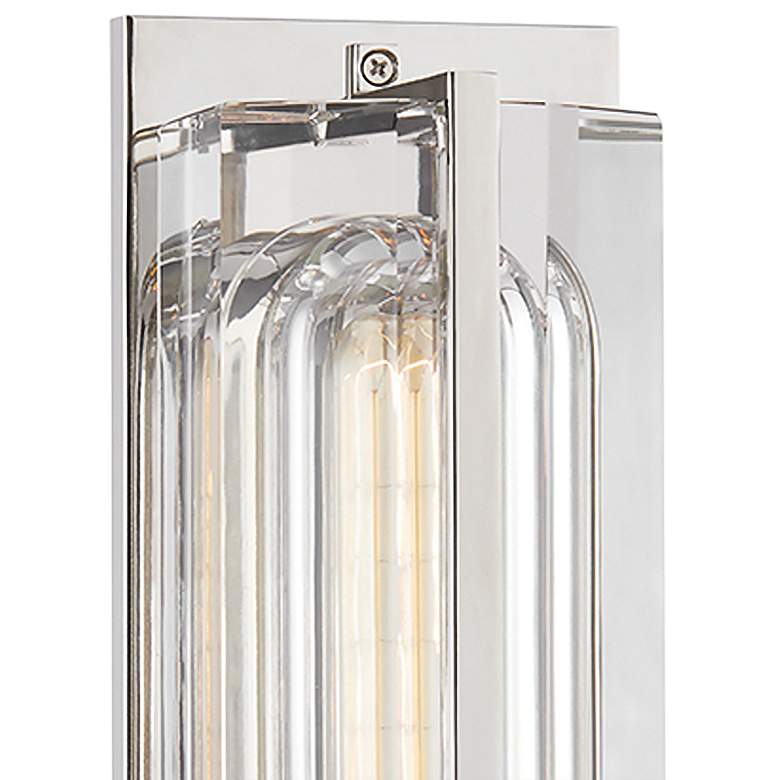 Image 2 Hudson Valley Hawkins 16 3/4 inch High Polished Nickel Wall Sconce more views