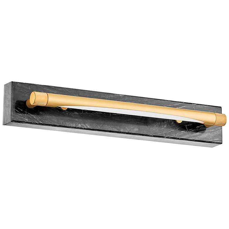 Image 1 Hudson Valley Hayden 18" Wide Aged Brass LED Bath Light