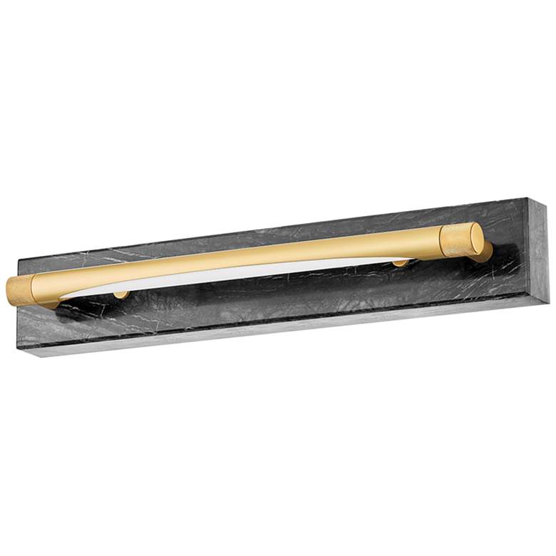 Image 3 Hudson Valley Hayden 18" Wide Aged Brass LED Bath Light more views