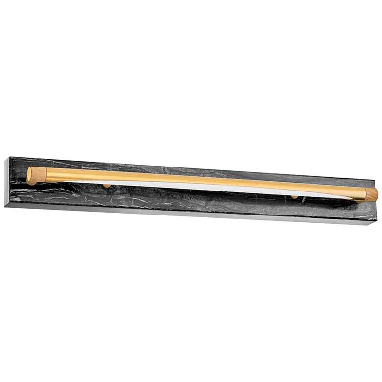 Image 1 Hudson Valley Hayden 26 3/4" Wide Aged Brass LED Bath Light