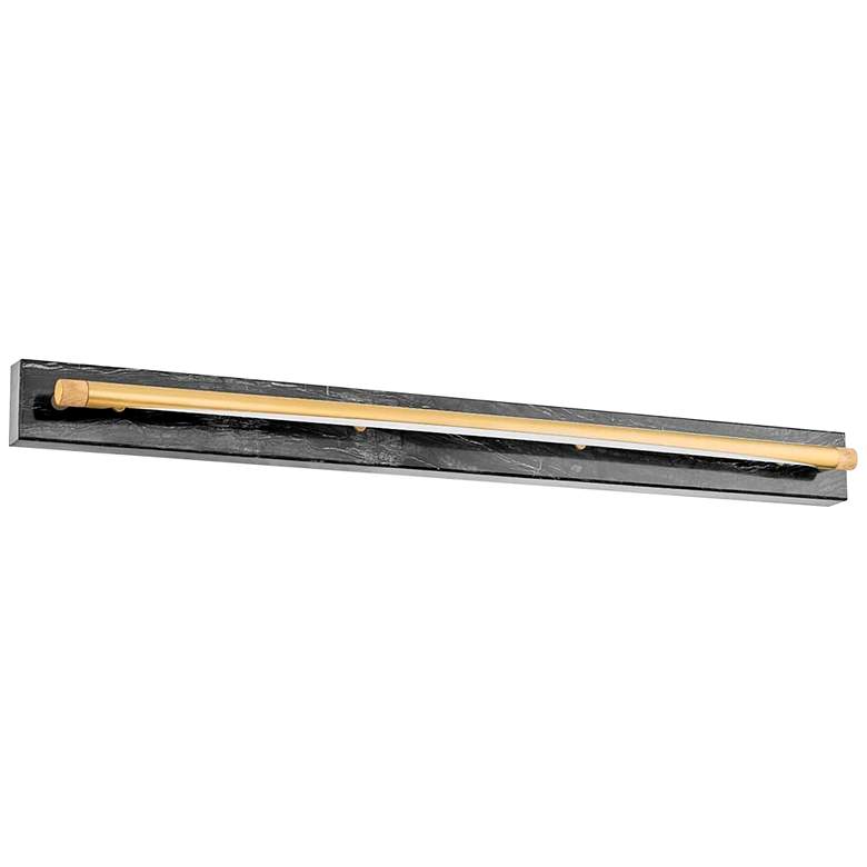 Image 1 Hudson Valley Hayden 36 3/4 inch Wide Aged Brass LED Bath Light