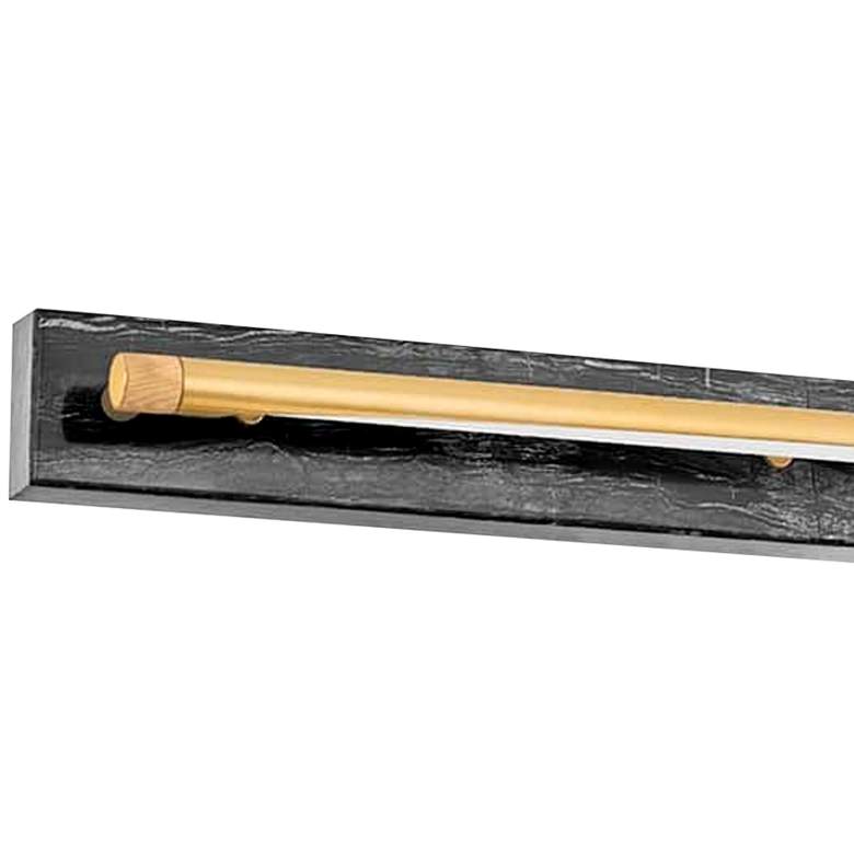 Image 2 Hudson Valley Hayden 36 3/4" Wide Aged Brass LED Bath Light more views