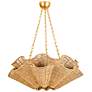 2_Hudson Valley Hayworth 30 1/4" Woven Rope Shell Coastal Chandelier