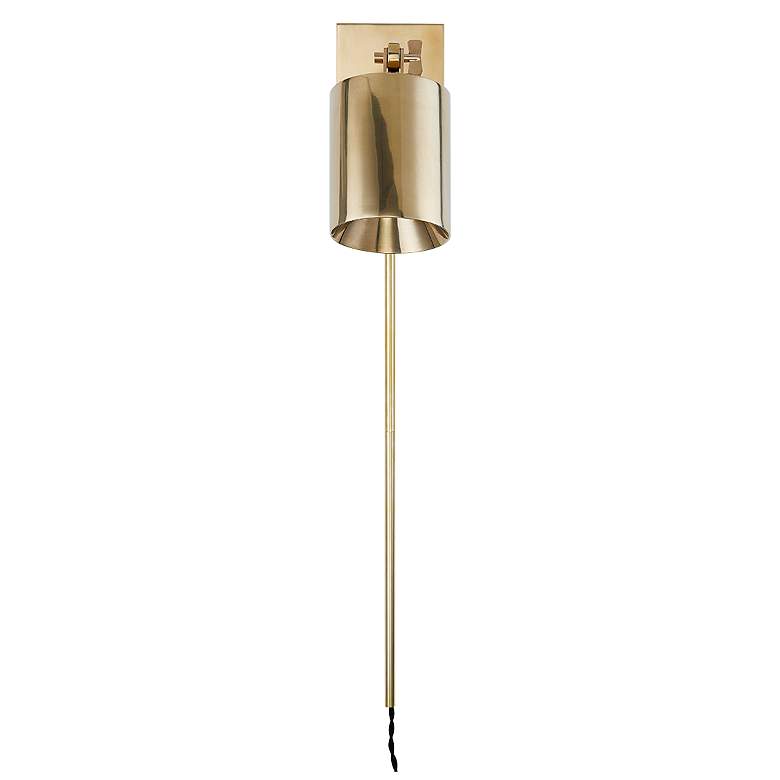 Image 1 Hudson Valley Highgrove 6.5 In. Brass 1 Light Portable Sconce