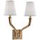 Hudson Valley Hildreth 17" High Aged Brass Dual Wall Sconce