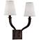 Hudson Valley Hildreth 17"H Old Bronze Dual Wall Sconce