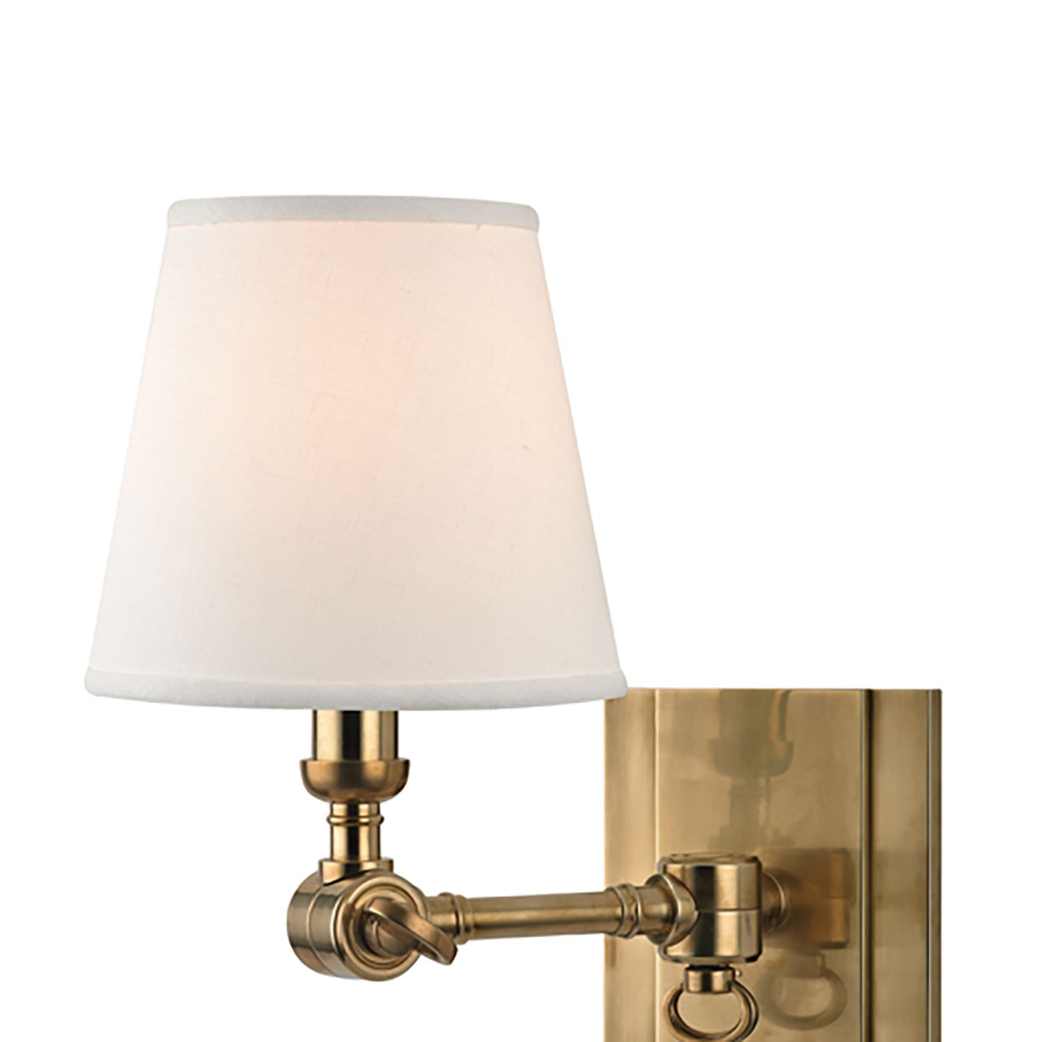 Image 2 Hudson Valley Hillsdale 10" High Aged Brass Wall Sconce more views