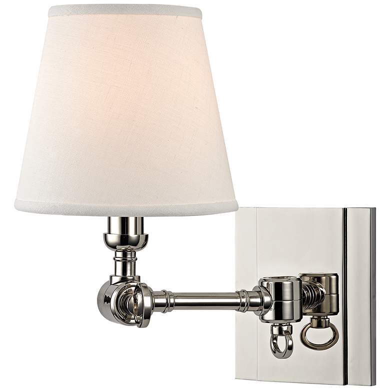 Image 1 Hudson Valley Hillsdale 10 inch High Polished Wall Sconce