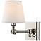 Hudson Valley Hillsdale 10" High Polished Wall Sconce