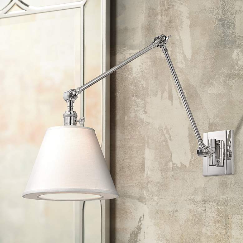 Image 1 Hudson Valley Hillsdale 10" Wide Polished Wall Sconce