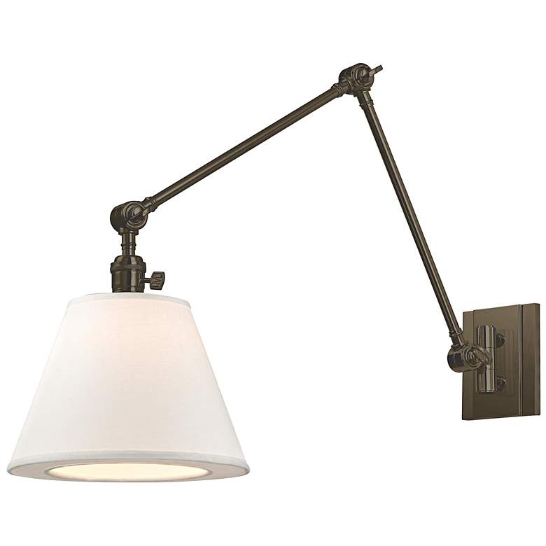 Image 1 Hudson Valley Hillsdale 10" Wide Swivel Bronze Wall Sconce
