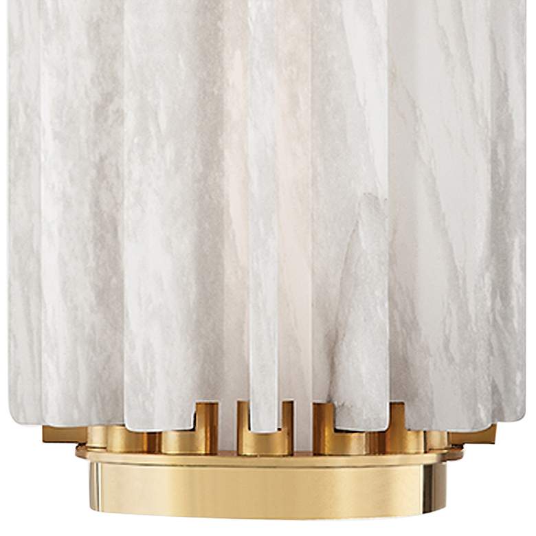 Image 3 Hudson Valley Hillside 13 1/2 inch High Aged Brass LED Wall Sconce more views