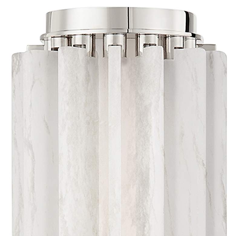 Image 2 Hudson Valley Hillside 13 1/2" High Polished Nickel LED Wall Sconce more views