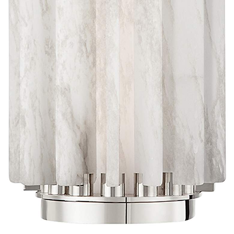 Image 3 Hudson Valley Hillside 13 1/2" High Polished Nickel LED Wall Sconce more views