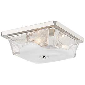 Image1 of Hudson Valley Hines 13" Wide Polished Nickel Ceiling Light