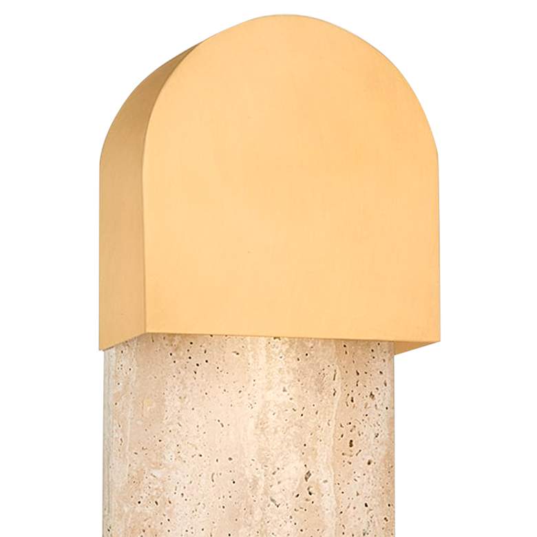 Image 2 Hudson Valley Hobart 16" High Aged Brass Wall Sconce more views